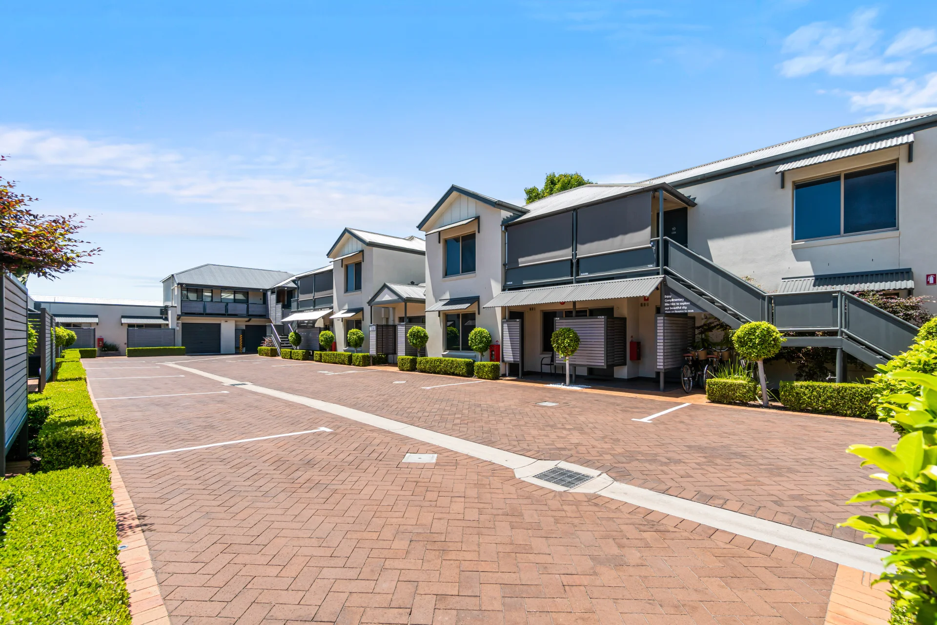 Complimentary on-site parking at North Adelaide Boutique Stays accommodation